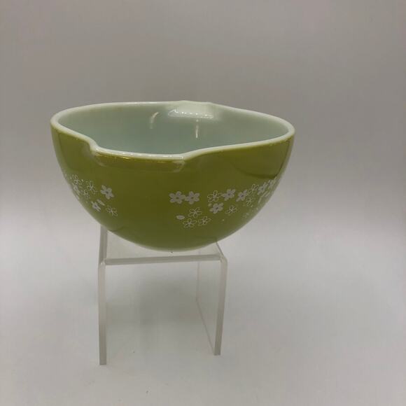 Pyrex Crazy Daisy 441 Cinderella Mixing Bowl Spring Green 750mL Vintage - Picture 4 of 7